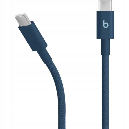 Kabel Apple Beats USB typ C - USB-C 1,5M Niebieski Navy Nylonowy Pleciony