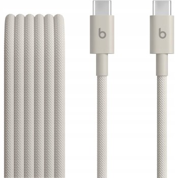Kabel Apple Beats USB typ C - USB-C 1,5M Beżowy Stone Nylonowy Pleciony