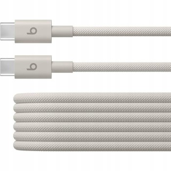 Kabel Apple Beats USB typ C - USB-C 1,5M Beżowy Stone Nylonowy Pleciony