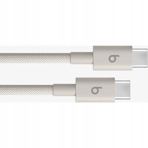 Kabel Apple Beats USB typ C - USB-C 1,5M Beżowy Stone Nylonowy Pleciony