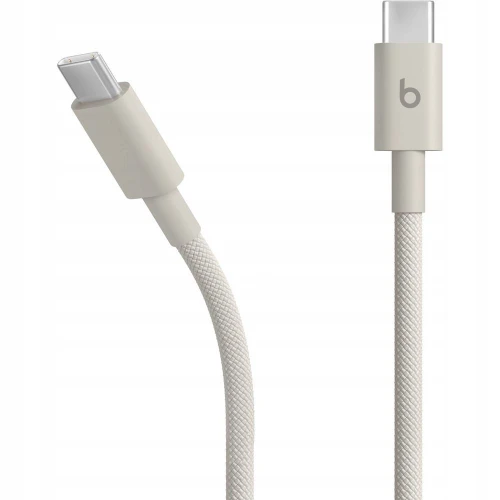 Kabel Apple Beats USB typ C - USB-C 1,5M Beżowy Stone Nylonowy Pleciony