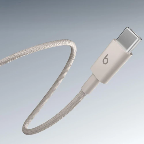 Kabel Apple Beats USB typ C - USB-C 1,5M Beżowy Stone Nylonowy Pleciony