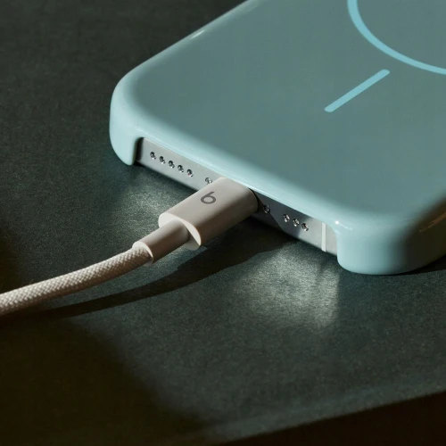 Kabel Apple Beats USB typ C - USB-C 1,5M Beżowy Stone Nylonowy Pleciony