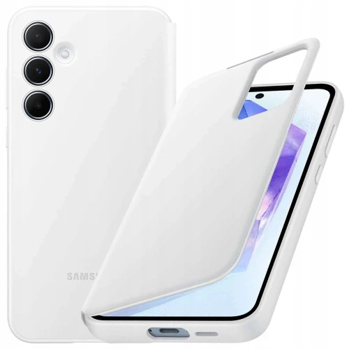 Etui Samsung Galaxy S24 Smart View Wallet Case Biały Pokrowiec Z Klapką