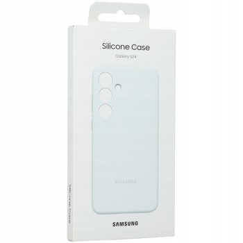 Oryginalne Etui Silikonowe Samsung Galaxy S24 Białe Silicone Case Plecki