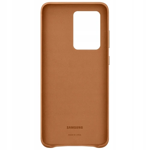 Skórzane Etui Samsung Galaxy S20 Ultra Brązowe Leather Case EF-VG988LAEGEU