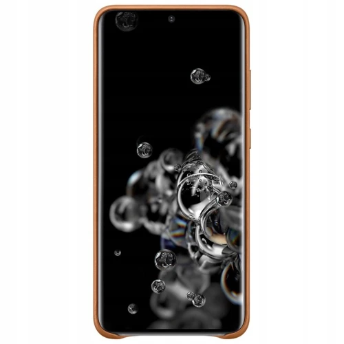 Skórzane Etui Samsung Galaxy S20 Ultra Brązowe Leather Case EF-VG988LAEGEU