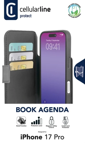 Etui Z Klapką Book Case Do Apple iPhone 17 Pro 18 Pro Elegankcie Eko Skóra
