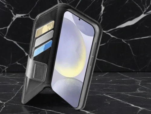 Etui z Klapką Book Case Do Samsung Galaxy S25 Pokrowiec Czarny Cellularline