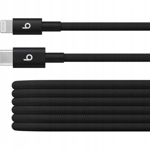 Oryginalny Kabel Apple Beats USB Typ C - Lightning 1,5M Czarny Przewód