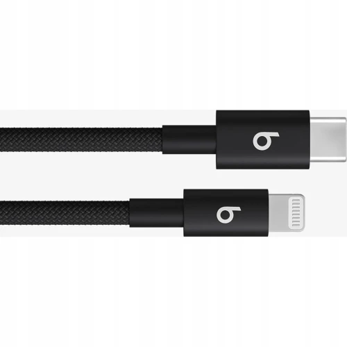 Oryginalny Kabel Apple Beats USB Typ C - Lightning 1,5M Czarny Przewód