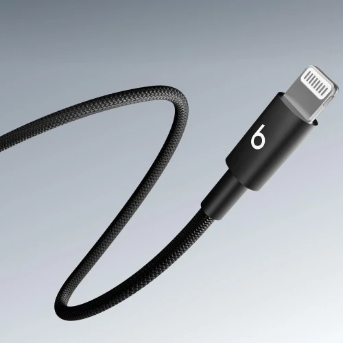 Oryginalny Kabel Apple Beats USB Typ C - Lightning 1,5M Czarny Przewód