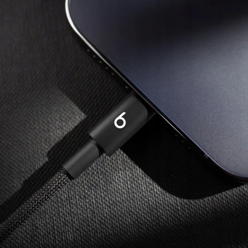 Oryginalny Kabel Apple Beats USB Typ C - Lightning 1,5M Czarny Przewód