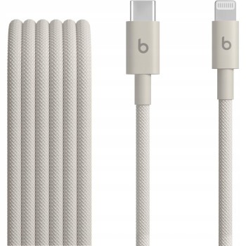 Kabel Apple Beats USB typ C - Lightning 1,5M Beżowy Stone Nylonowy Pleciony