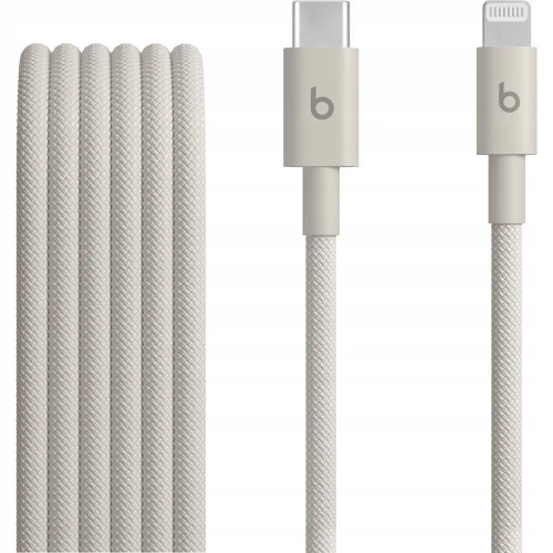 Kabel Apple Beats USB typ C - Lightning 1,5M Beżowy Stone Nylonowy Pleciony