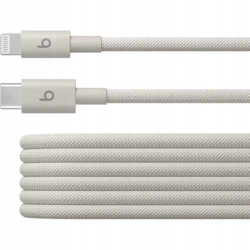 Kabel Apple Beats USB typ C - Lightning 1,5M Beżowy Stone Nylonowy Pleciony