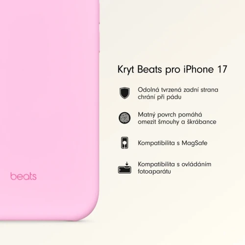 Etui Beats Do Apple iPhone 17 Pink Magsafe Case Opalowy Różowy MGK44LL/A