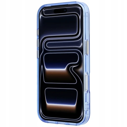Etui Guess Do Apple iphone 18 Pro Max Ring Stand Script MagSafe Niebieskie