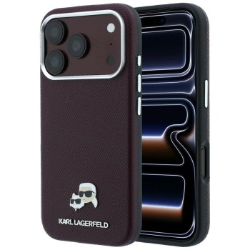 Etui Karl Lagerfeld do Apple iPhone 17 Pro Max 18 Pro Max Burgundy MagSafe