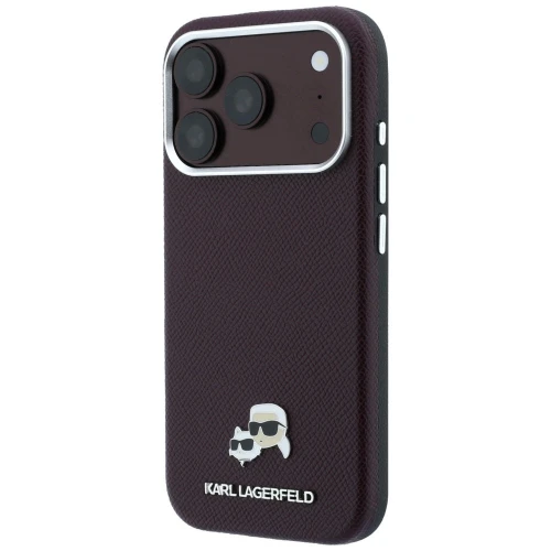 Etui Karl Lagerfeld do Apple iPhone 17 Pro Max 18 Pro Max Burgundy MagSafe