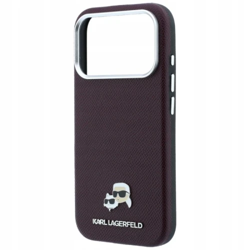 Etui Karl Lagerfeld do Apple iPhone 17 Pro Max 18 Pro Max Burgundy MagSafe