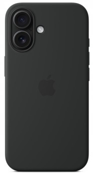 Etui Silikonowe Apple iPhone 16 Czarne Black MYY13ZM/A MagSafe Plecki