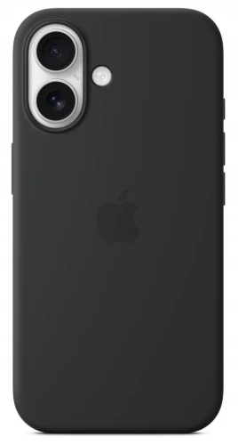Etui Silikonowe Apple iPhone 16 Czarne Black MYY13ZM/A MagSafe Plecki