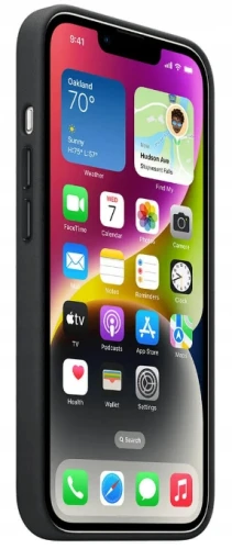 Etui Skórzane Apple iPhone 14 Plus MPP93ZM/A Midnight Czarny MagSafe Case