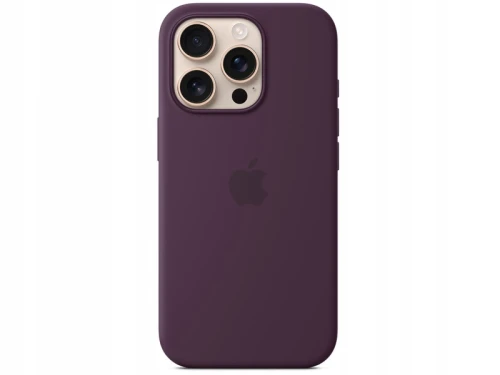 Etui Silikonowe Apple iPhone 16 Pro Bordowe Plum Wiśnia MYYM3ZM/A MagSafe