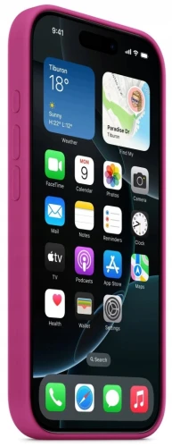 Etui Silikonowe Apple iPhone 16 Pro Fuchsia Różowe Magsafe Case MYYN3ZM/A