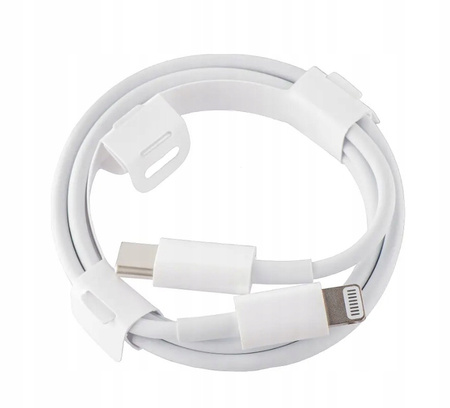 Oryginalny Kabel Apple USB-C Lightning MM0A3ZM/A A2561 Biały Do iPhone 1M