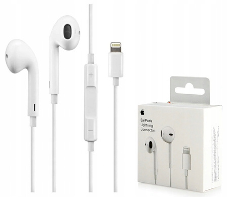 Słuchawki Apple Earpods Lightning MMTN2ZM/A Douszne iPhone 12 / 13 / 14 Pro