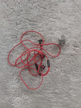 Słuchawki Dokanałowe Sennheiser CX 300S Czarno-Czerwone Z Pilotem Mikrofon