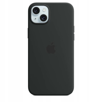Etui Silikonowe Apple iPhone 15 Plus Czarne MT103ZM/A Black MagSafe Plecki