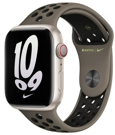Pasek Apple Nike Sport Band 44 / 45 / 49MM MPH73ZM/A Dark Olive Czarny