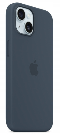 Etui Silikonowe Apple iPhone 15 Storm Blue Granatowy MT0N3ZM/A MagSafe