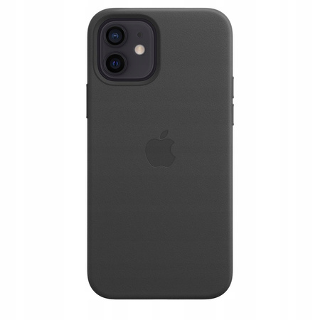 Etui Skórzane Apple iPhone 12 / 12 Pro Czarne MHKG3ZM/A Leather MagSafe