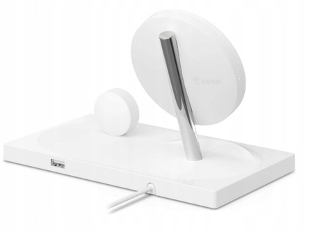 Stacja Ładująca Belkin Boost Charge 2w1 do iPhone Apple Watch Biała 7.5W