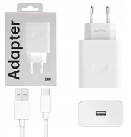 Oryginalna Szybka Ładowarka Oppo 33W USB-A + Kabel USB-C TYP C SUPERVOOC