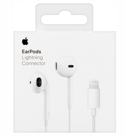 Słuchawki Apple Earpods Lightning MMTN2ZM/A Douszne iPhone 12 / 13 / 14 Pro