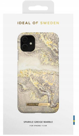 Etui Do Apple iPhone Xr / 11 Ideal Of Sweden Sparkle Greige Marble Case