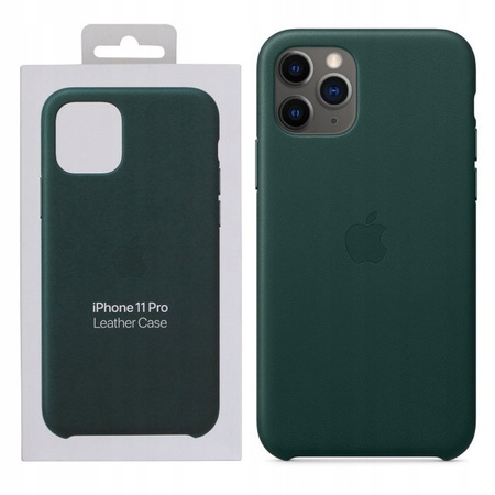 Etui Skórzane Apple iPhone 11 Pro Forest Green MWYC2ZM/A Zielony Plecki