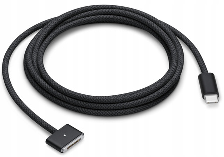 Kabel Przewód Apple USB-C Na MagSafe 3 MUVQ3ZM/A Gwiezdna Czerń Złącze 2M