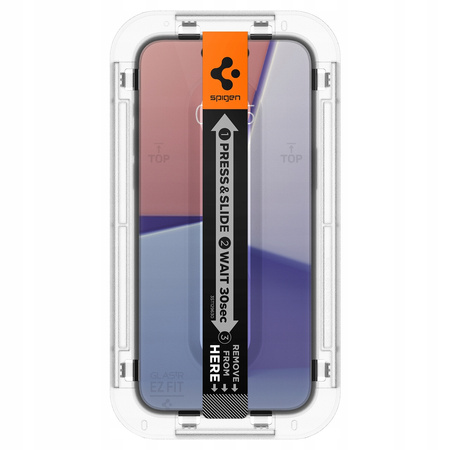 Mocne Szkło Hartowane Spigen Glas.TR EZ FIT Do Apple iPhone 15 Pro 2Sztuki