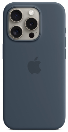 Etui Silikonowe Apple iPhone 15 Pro Storm Blue MT1D3ZM/A Granatowe MagSafe