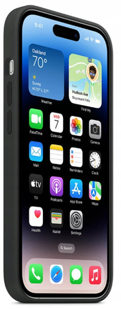 Etui Silikonowe Apple iPhone 14 Pro Midnight Czarny MPTE3ZM/A MagSafe Case