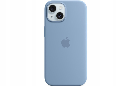 Etui Silikonowe Apple iPhone 15 Plus Winter Blue MT193ZM/A Niebieskie Case