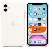 Oryginalne Etui Silikonowe Apple iPhone 11 Białe MWVX2ZM/A White Plecki