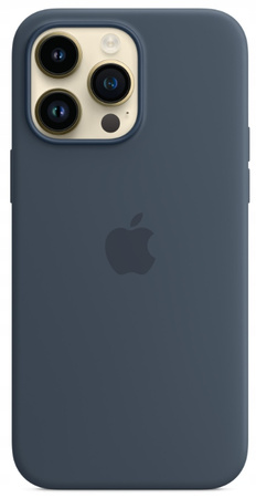Etui Silikonowe Apple iPhone 14 Pro Max Storm Blue MPTQ3ZM/A MagSafe Plecki