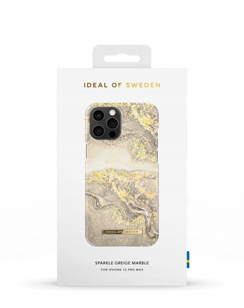 Etui Do Apple iPhone 12 Pro Max Ideal Of Sweden Sparkle Greige Marble Case
